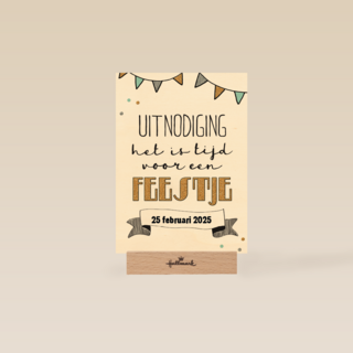 uitnodiging feest het is tijd voor een feestje