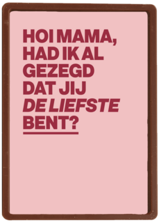 moederdag kaart hip de liefste