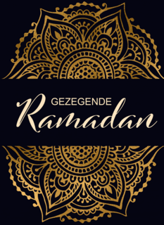 Eid Mubarak kaart gezegende Ramadan stijlvol