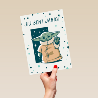 verjaardag kaart grogu jij bent jarig