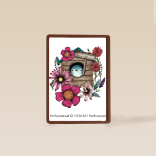 verhuisbericht vogelhuis