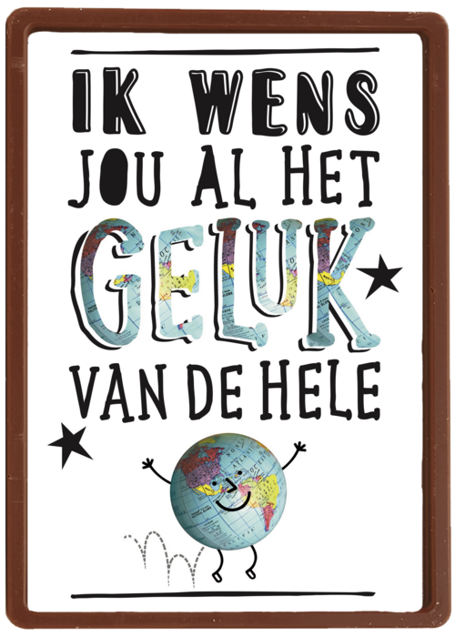 Chocolade Kaart | Hallmark | Veel Geluk Wens