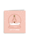 kerstkaart hip let it snow snowglobe