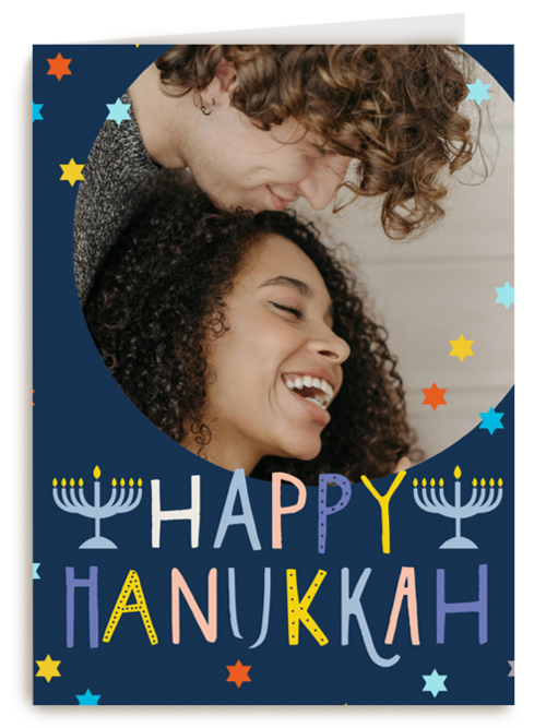 Happy Hanukkah fotokaart