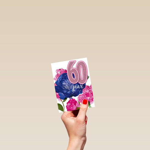 deze bloemen zijn voor je 60ste verjaardag