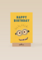 Minions verjaardagskaart happy birthday