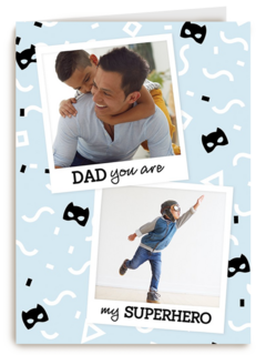 fotokaart dad you are my superhero