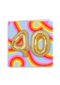 40 met ballonnen en kleurijke achtergrond
