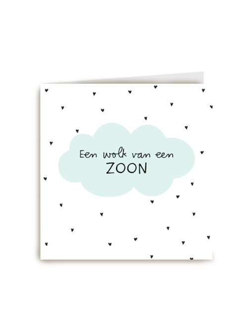 een wolk van een zoon kaart