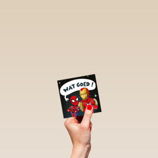 Compliment kaart Avengers Wat goed