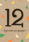 Verjaardagskaart tiener jongen 12