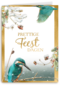 Kerstkaart marjolein bastin ijsvogel