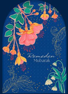 Ramadan Mubarak   blauw