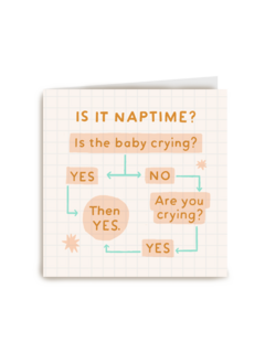 Geboortefelicitatie grappig is it nap time