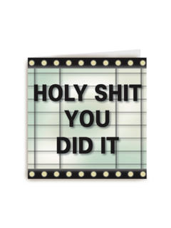 lightbox kaart holy shit you did it