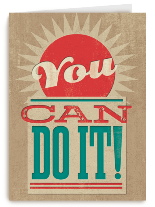 Kaart | Hallmark | Succes - Motivatie | Succes Kaart You Can Do It