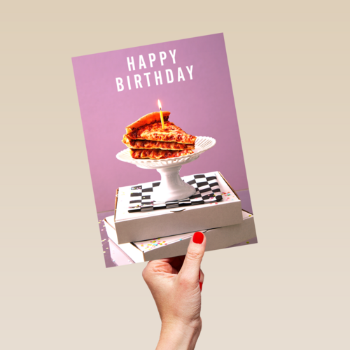 Happy Birthday pizzataart