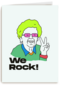 Vriendschap kaart we rock