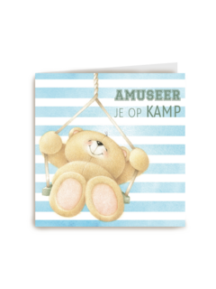 op kamp kaart van forever friends amuseer je op kamp