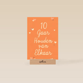 10 Jaar houden van elkaar