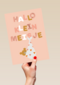 Hallo klein meisje Beertje in knapzak