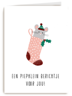 een piepklein berichtje voor jou kaart