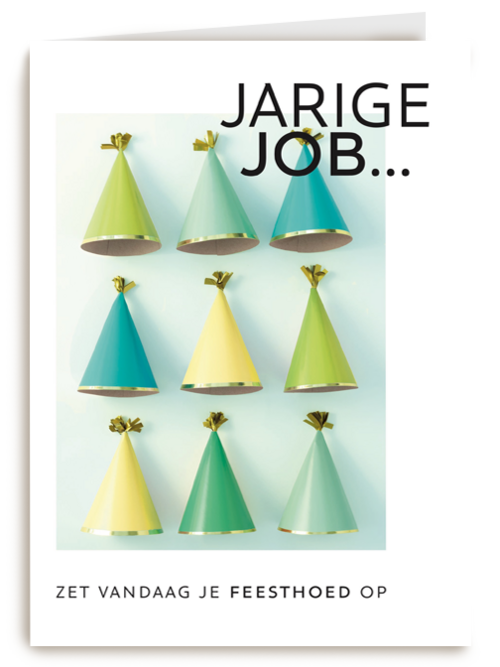 Verjaardagskaart Hallmark | Kaart Voor De Jarige Job Zet Vandaag Je Feesthoed Op