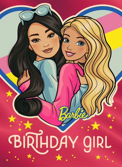 Houten Kaart Verjaardagskaarten | Barbie Birthday Girl