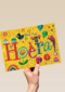 smile kaart hiep hiep hoera feest