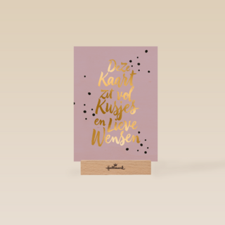 liefdeskaart deze kaart zit vol kusjes