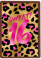 Verjaardagskaart sweet 16 tiener meisje