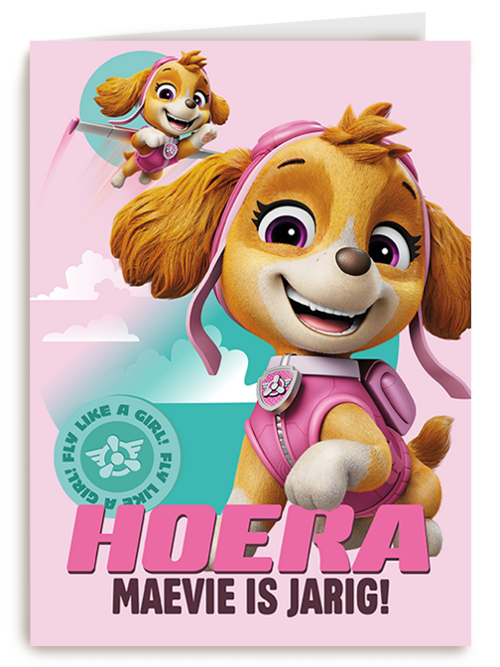 Verjaardagskaart Hallmark | Paw Patrol Skye Hoera