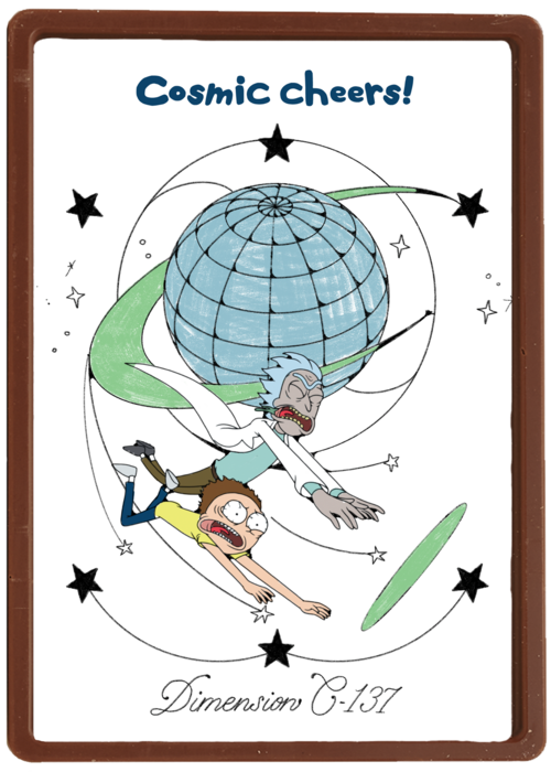 Verjaardagskaart Hallmark | Rick Morty Cosmic Cheers