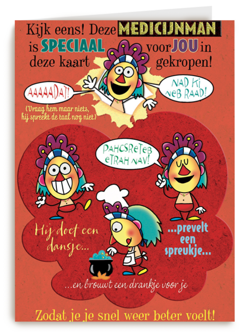 medicijnman speciaal voor jou kaart