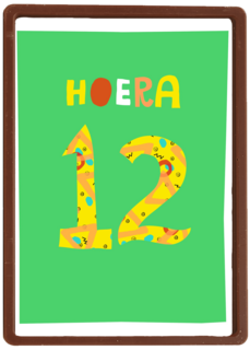 Verjaardagskaart 12 hoera jongen