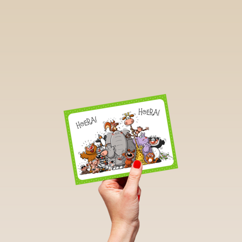 dieren roepen hoera