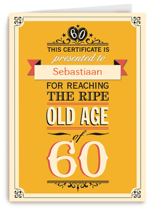 leeftijd zestig old age