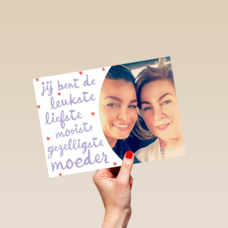 fotokaart moederdag de leukste moeder