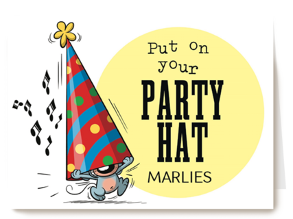 funny mail put on your party hat