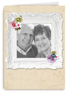 fotokaart onze ouders zijn zoveel jaar getrouwd