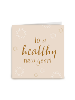 Kerstkaart Hip To a healthy new year