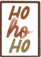 kerstkaart hip ho ho ho