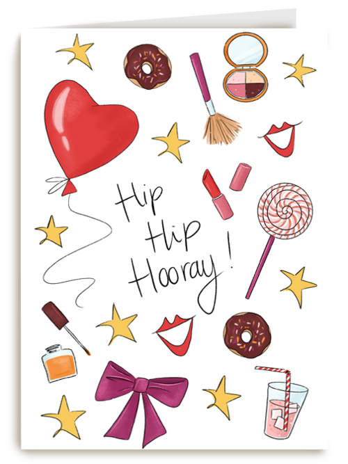 verjaardag kaart matia studio hip hip hooray