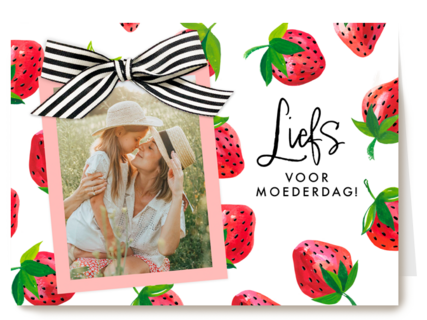 Liefs voor moederdag fotokaart