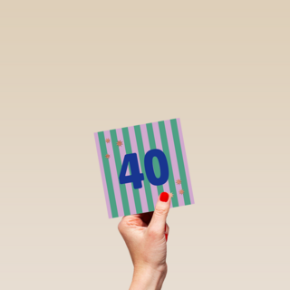 Kaart met leeftijd strepen groen roze