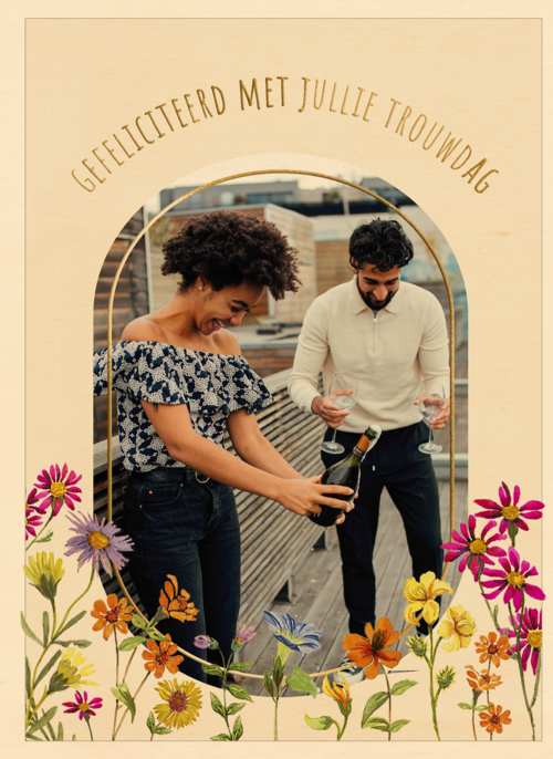 Houten Kaart Felicitatie Huwelijk Huwelijksjubileum | Houten Kaart Hallmark | Felicitatie Huwelijk Huwelijksjubileum | Gefeliciteerd Met