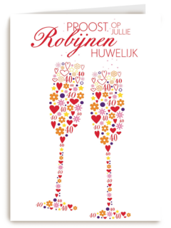 Robijnen huwelijk 40 jaar getrouwd