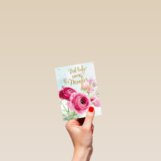 Moederdagkaart Klassiek Veel liefs voor Moederdag bloemen