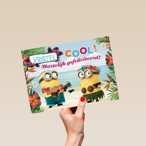 minions cool hartelijk gefeliciteerd