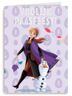 pasen kaart disney frozen anna olaf vrolijk paasfeest